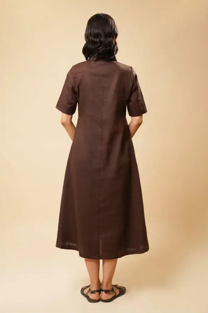 LINEN SHIRT DRESS