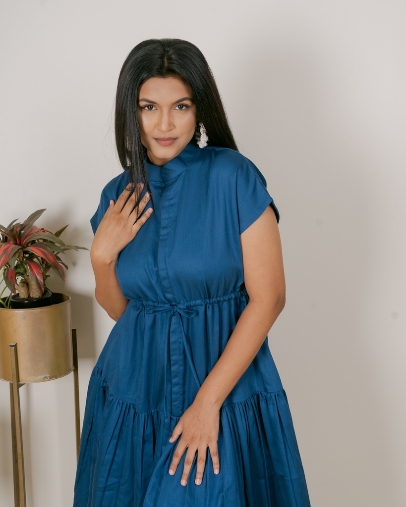 DROP SHOULDER DRESS