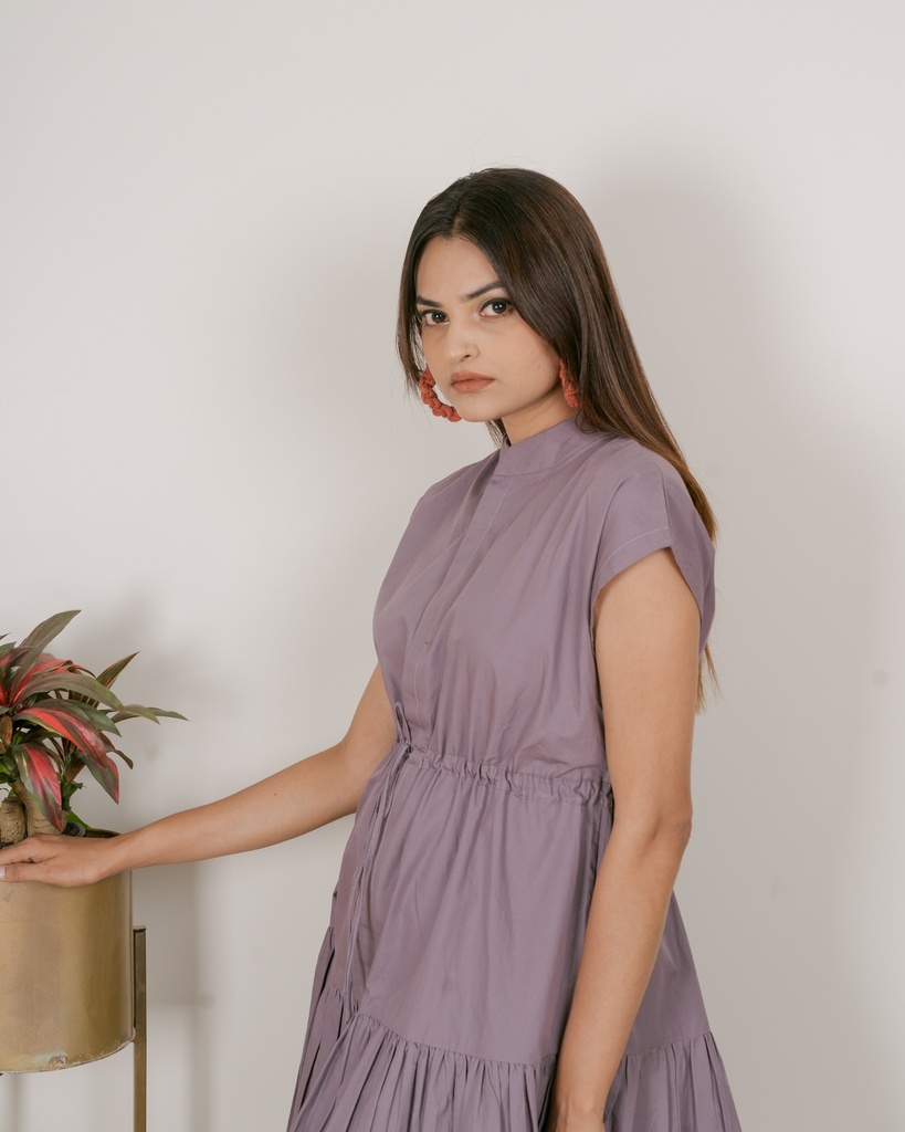 DROP SHOULDER DRESS