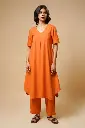 CENTER PLAETED KURTA SET 